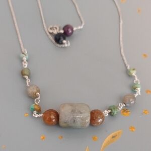 Jade Barrel Necklace